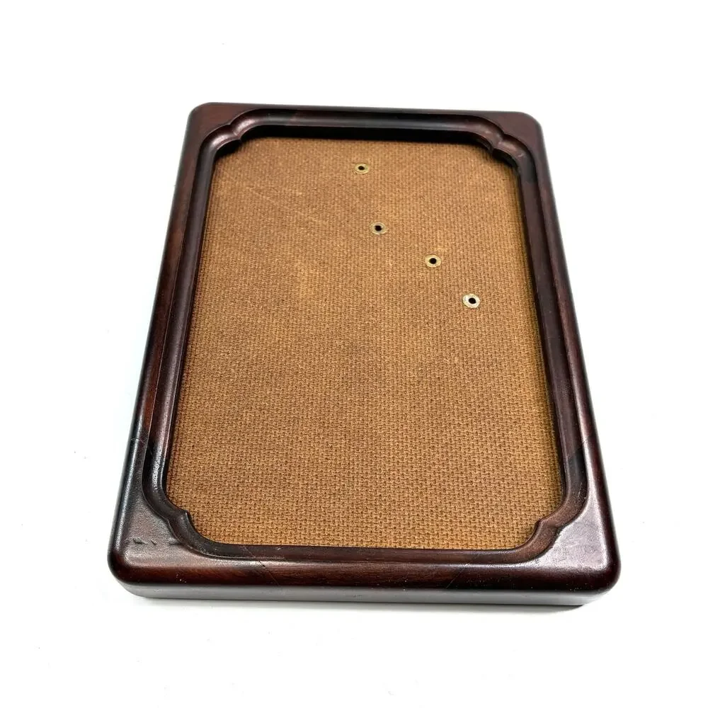 Vintage 5x7 Lightweight Dark Wooden Photo Frame Easel Back